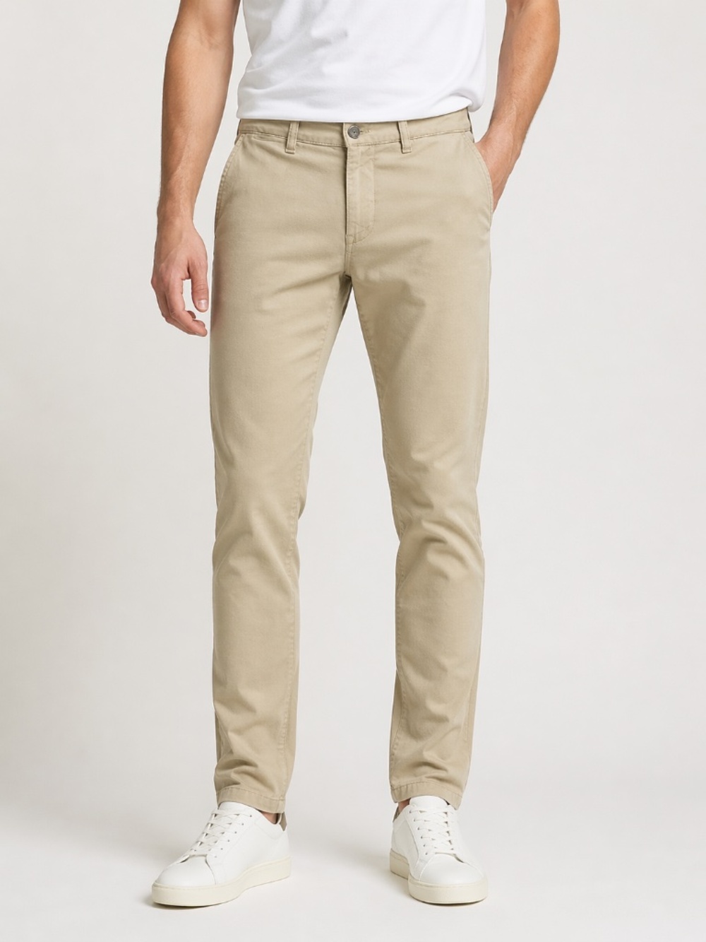NN07 Marco Slim Fit Khaki Chino Pants 29x32 Tapered Stretch
